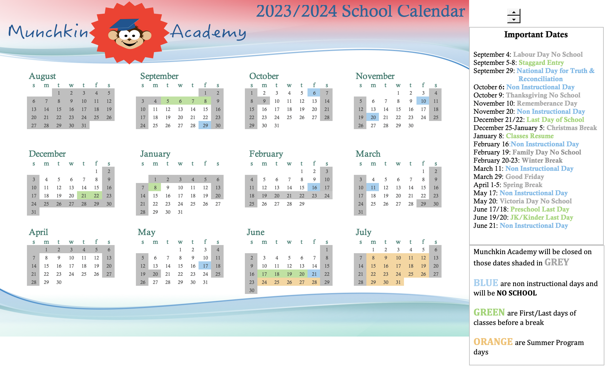 2023:2024 School Calendar
